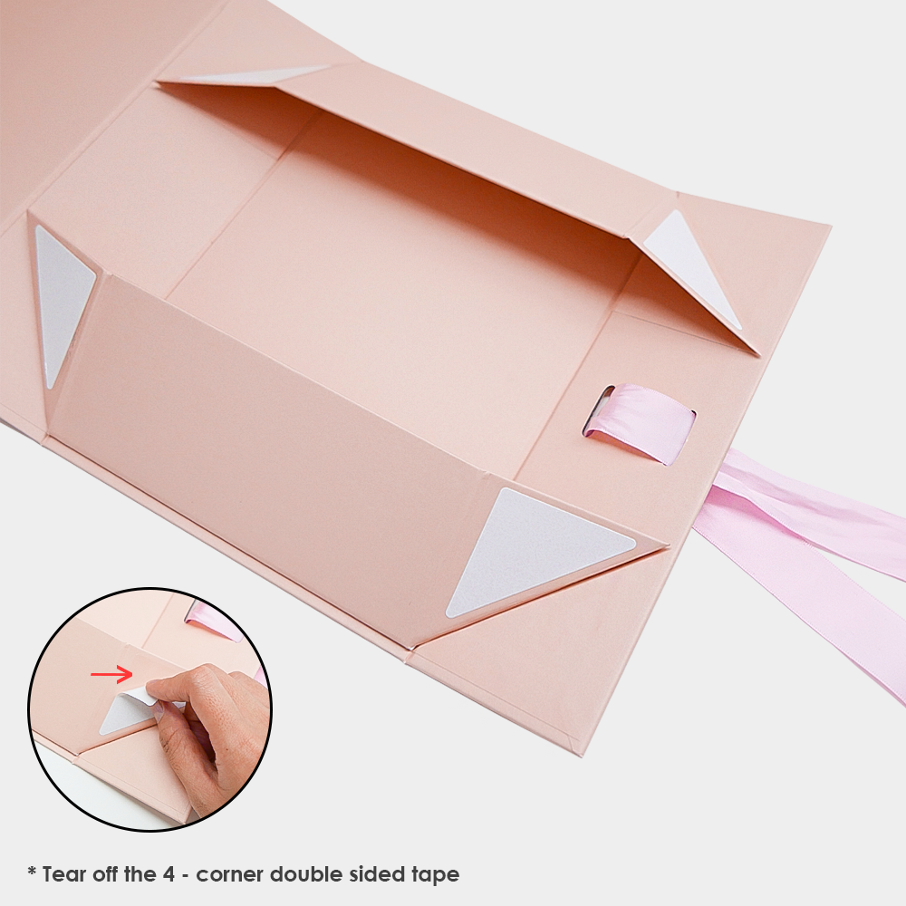 IDEAL Pink Collapsible Magnetic Lid Gift Box 230 x 170 x 70 mm