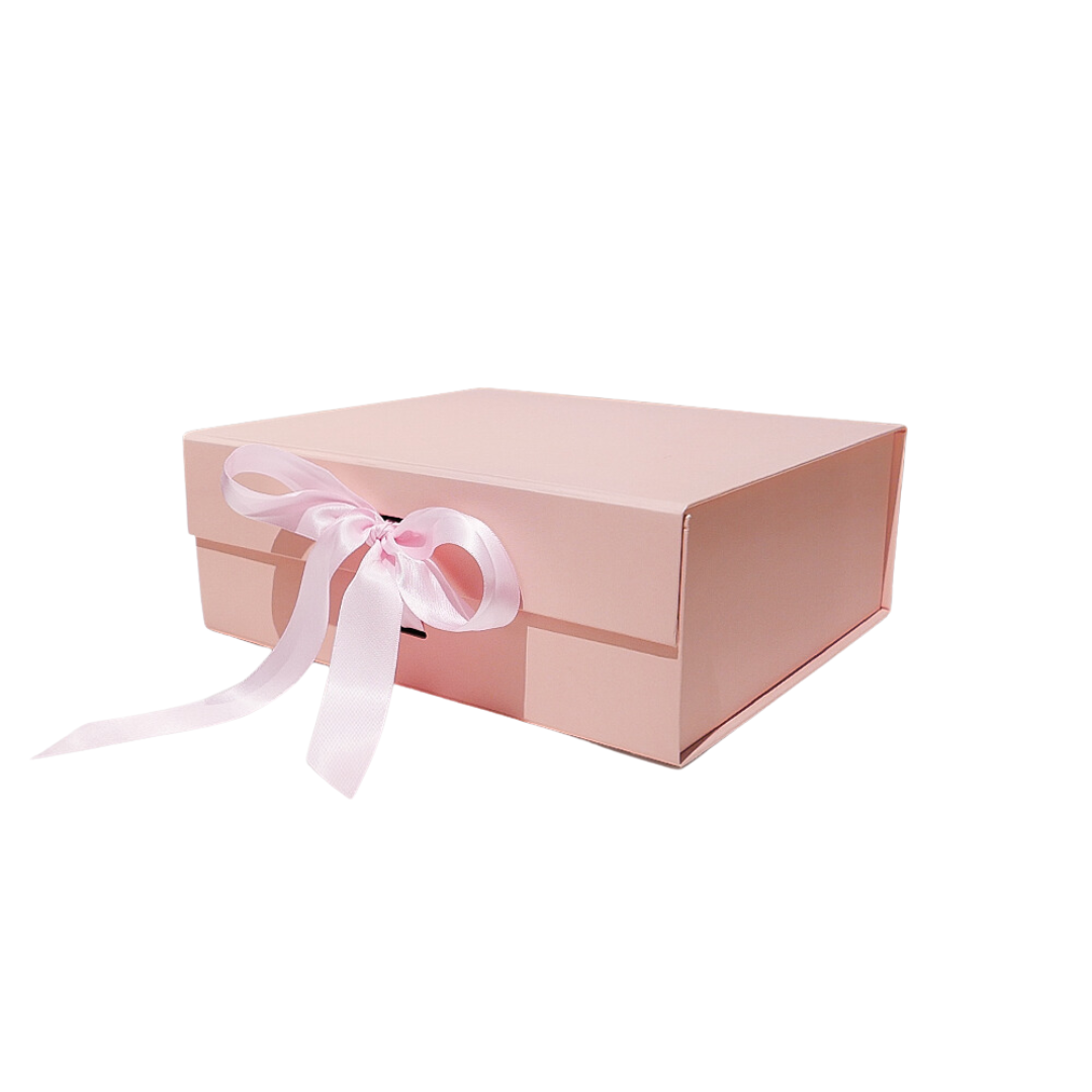 IDEAL Pink Collapsible Magnetic Lid Gift Box 250 x 220 x 90 mm