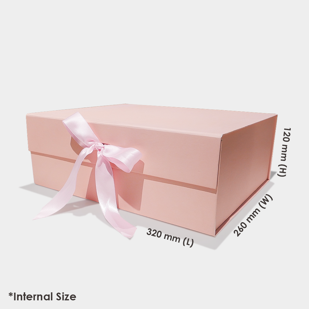 IDEAL Pink Collapsible Magnetic Lid Gift Box 320 x 260 x 120 mm