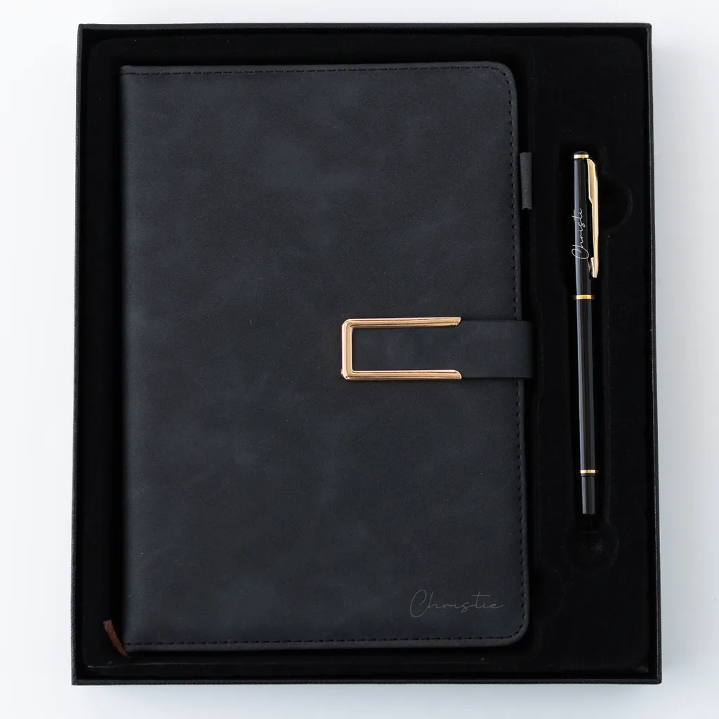 CLASSIC Notebook Pen Gift Set - Black