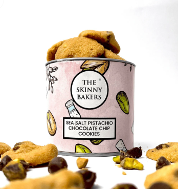 Small Canister - Sea Salt Pistachio Chocolate Chip Cookies