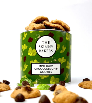 Small Canister - Mint Dark Chocolate Chip Cookies