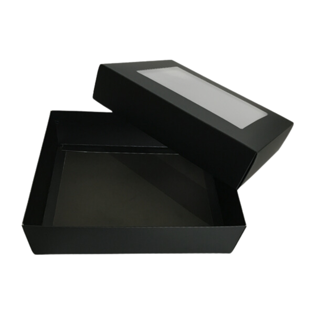 Window M-Large Rectangle Black Premier Gift Box  200 x 260 x 75 mm