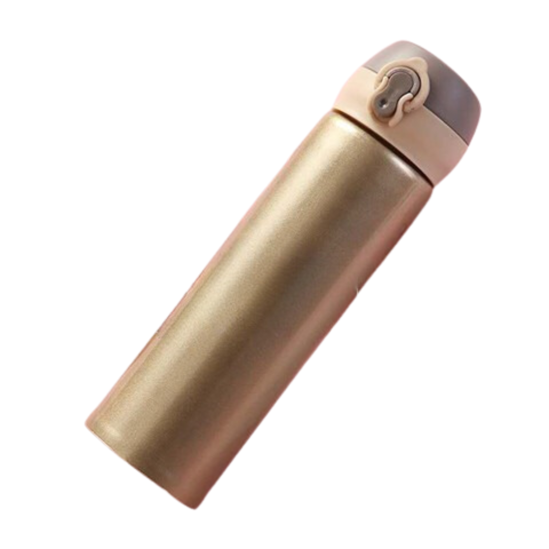 Double Wall Vacuum Flask Thermos (500ml) - Gold