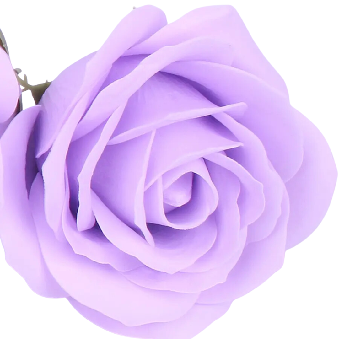5 Layer Rose Fragrant Scented Soap Flower Purple