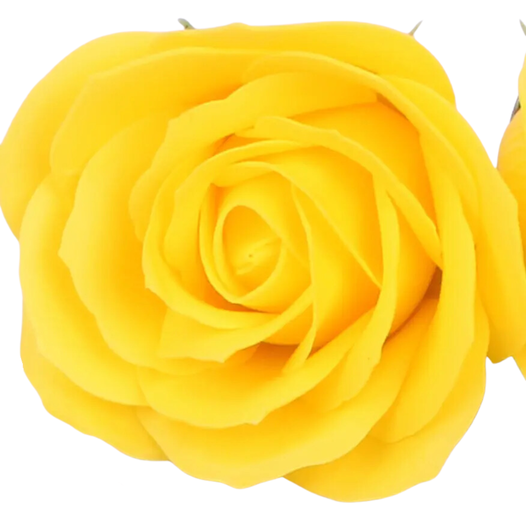 5 Layer Rose Fragrant Scented Soap Flower Yellow