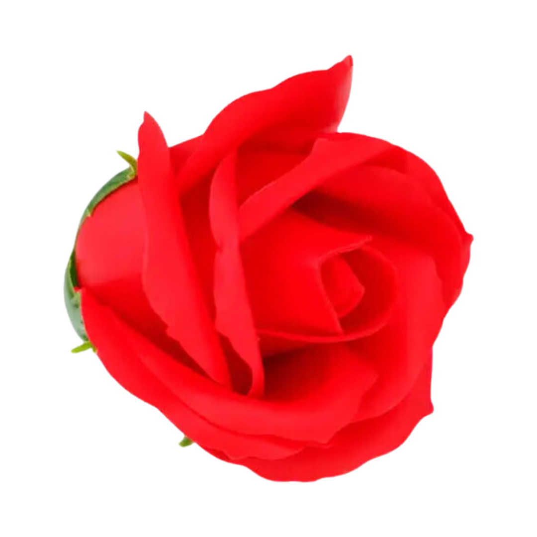 SHIOK 3 Layer Rose Fragrant Scented Soap Flower Red