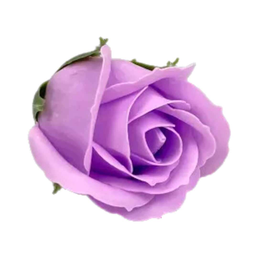 SHIOK 3 Layer Rose Fragrant Scented Soap Flower Purple