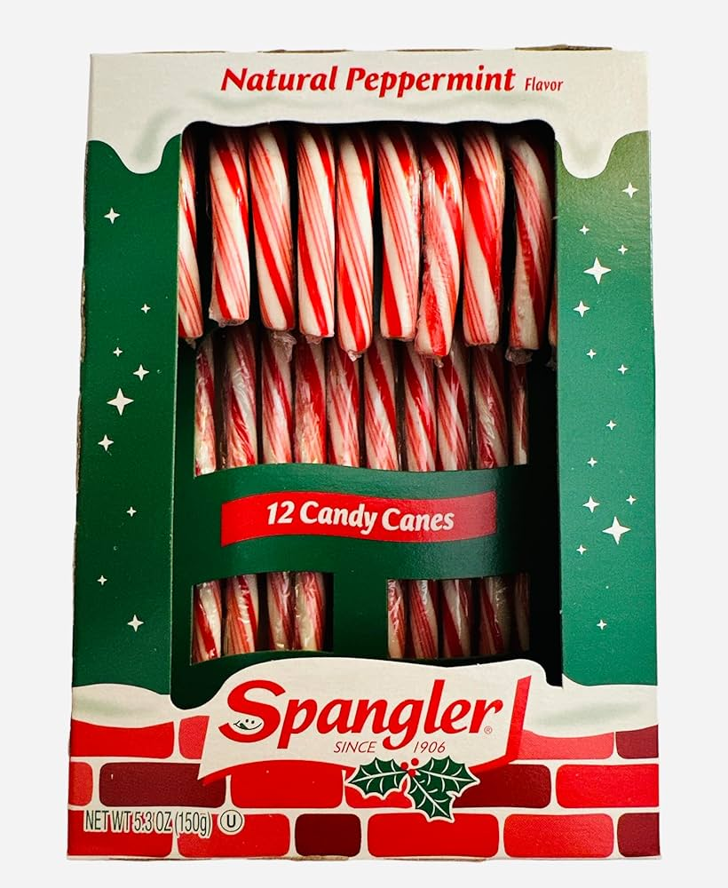 Sprangler Large Red White Candy Cane (1pc)