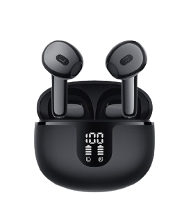 Wireless Headphone TWS 5.3 earphone Wireless Bluetooth Microphone Call Noise Reduction Earbuds - Black