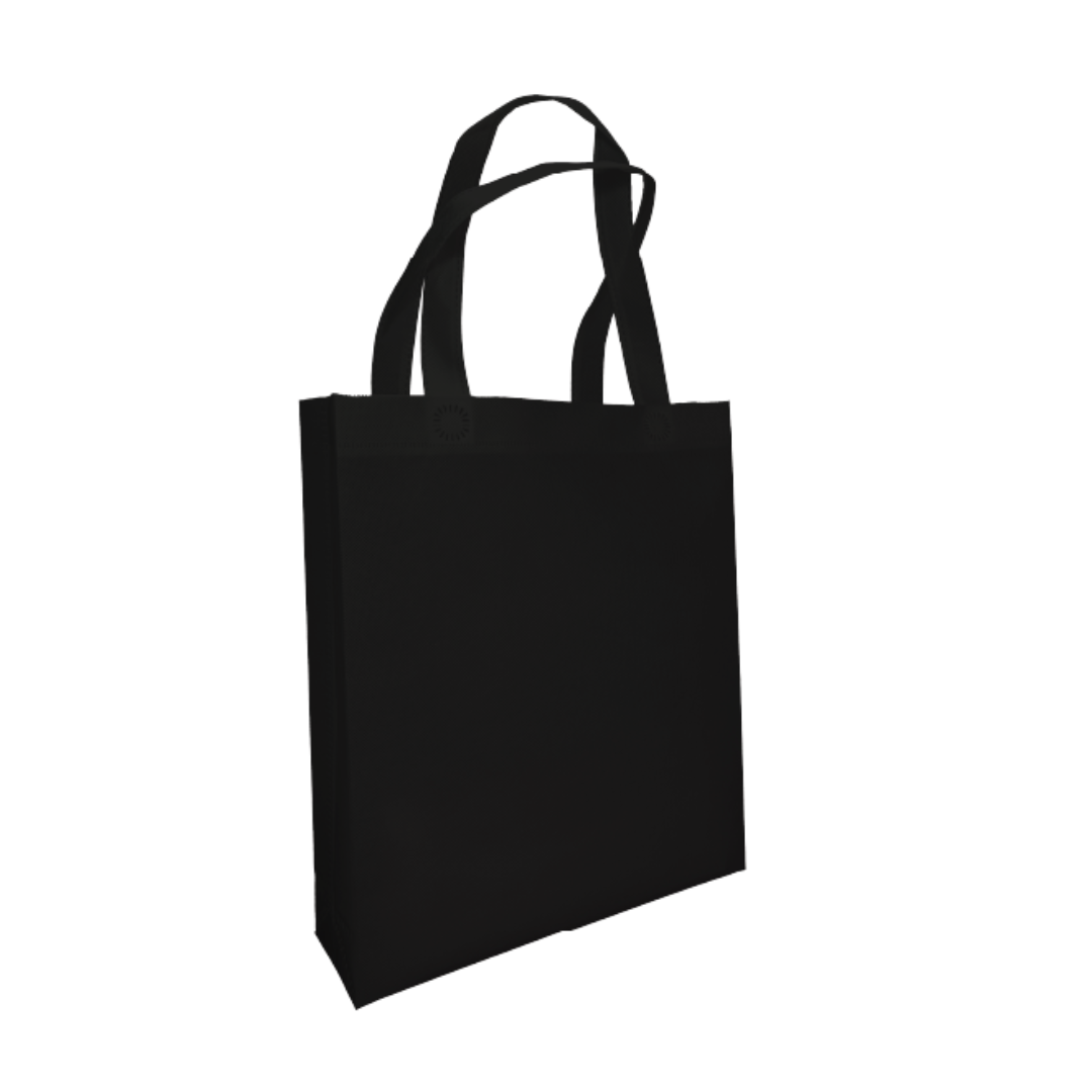 Non Woven Bag A4 28cm(W) x 32cm(H) x 8cm(G) 80gsm - Black
