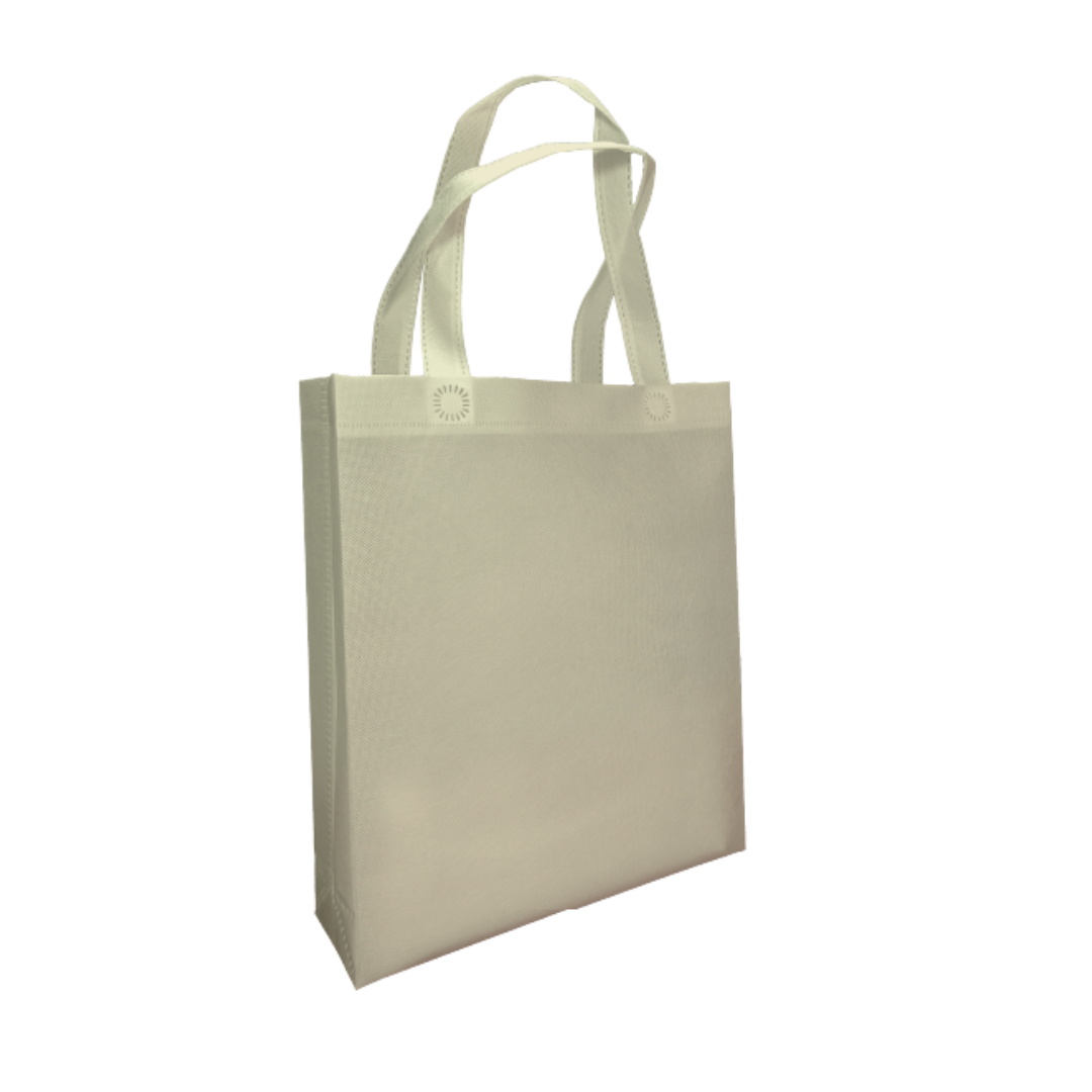 Non Woven Bag A4 28cm(W) x 32cm(H) x 8cm(G) 80gsm - Ivory