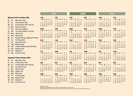 ECO Calendar - Sustainable Kraft Desk Calendar