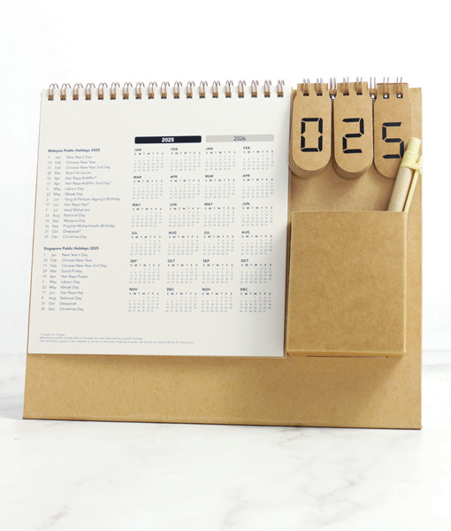 ECO Countdown Calendar - 
Sustainable Flip-Style Countdown Calendar