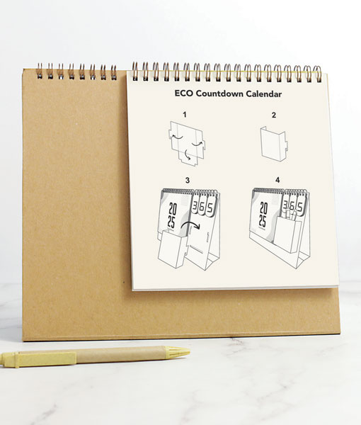 ECO Countdown Calendar - 
Sustainable Flip-Style Countdown Calendar