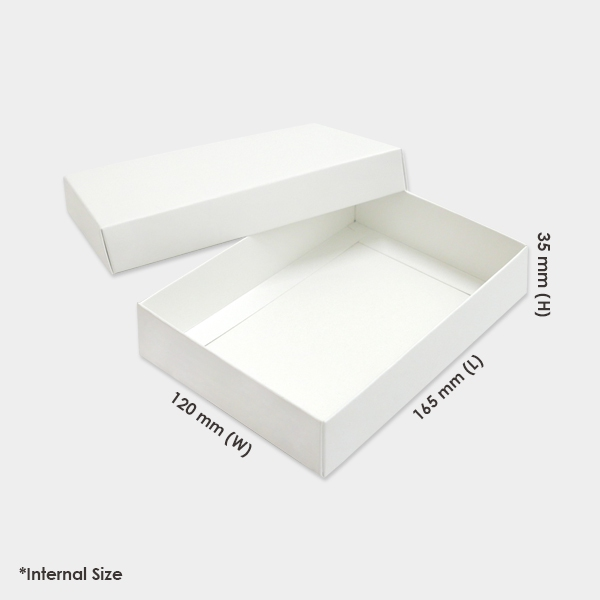 SLIM WHITE PREMIER GIFT BOX 165 x 120 x 35 mm (C6 Size) White