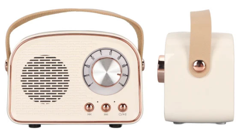 Retro Bluetooth Speaker (White)