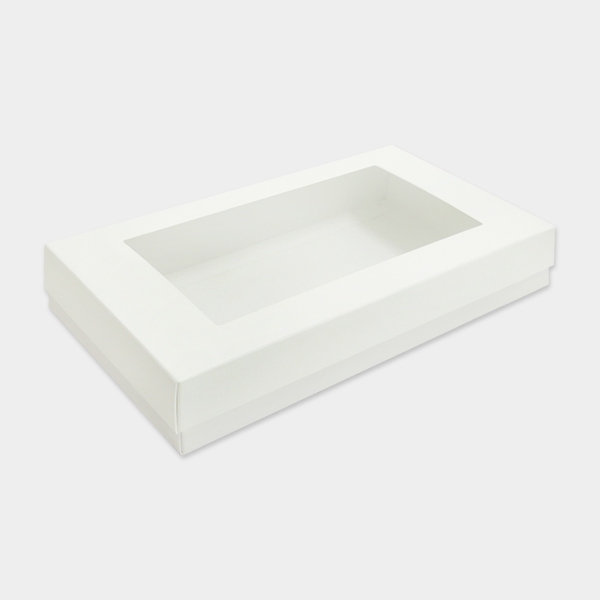 WHITE PREMIER WINDOW GIFT BOX - 240 x 130 x 40 mm
