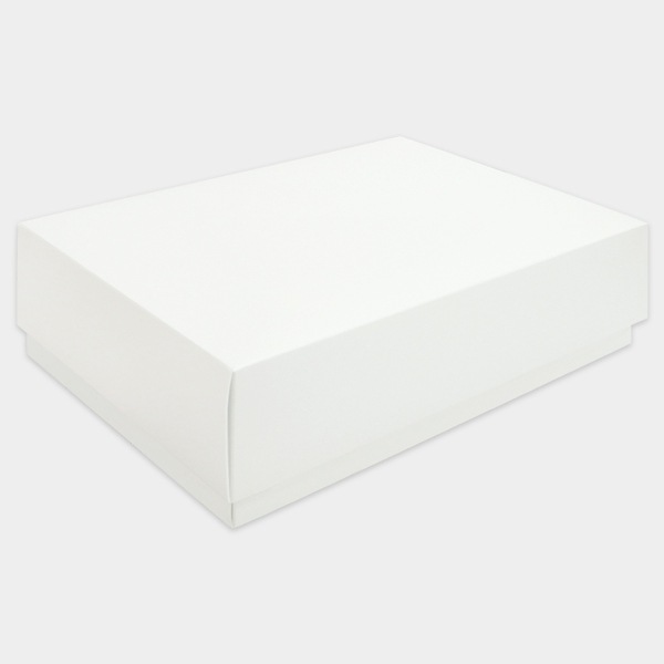 LARGE RECTANGLE WHITE PREMIER GIFT BOX 350 x 250 x 95mm