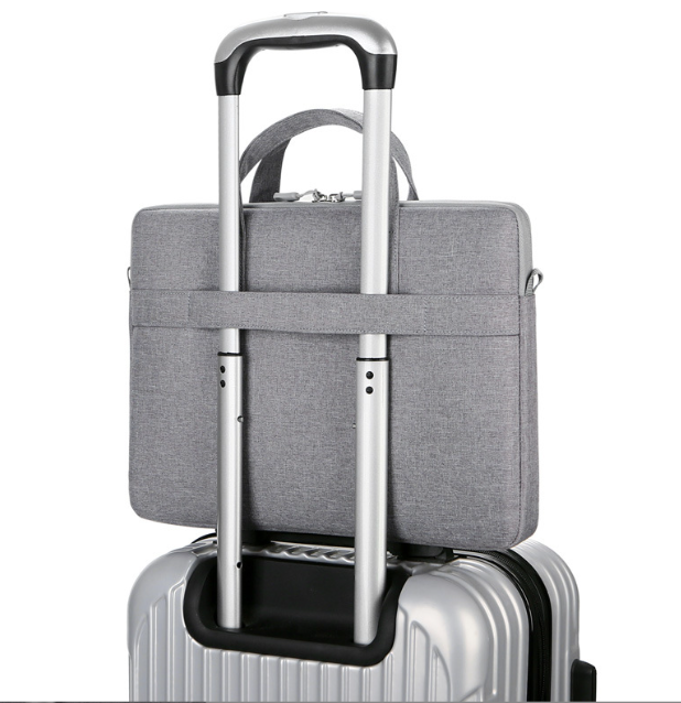 Laptop Briefcase with Luggage Strap and Shoulder Strap