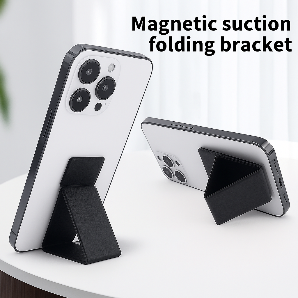 MAGNET-X Slim Magnetic Folding Phone Stand - Black