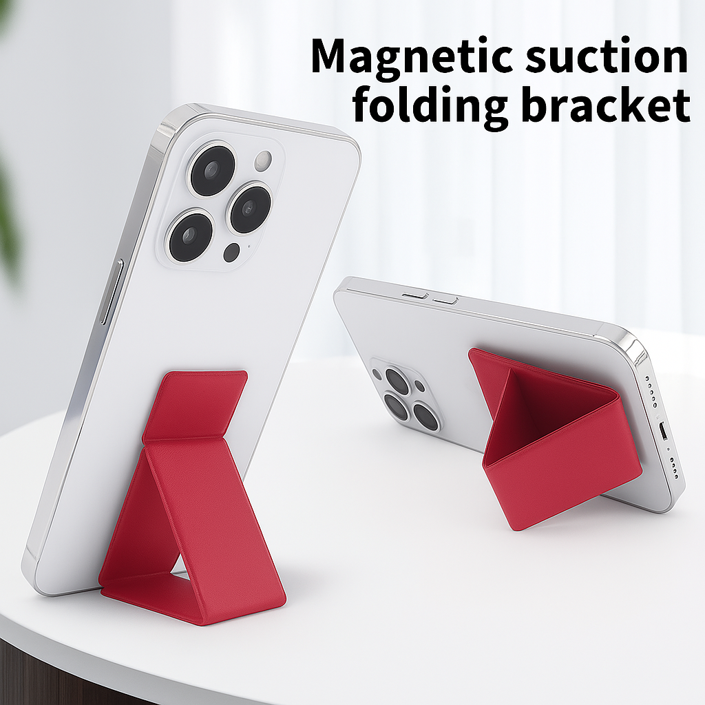 MAGNET-X Slim Magnetic Folding Phone Stand - Red