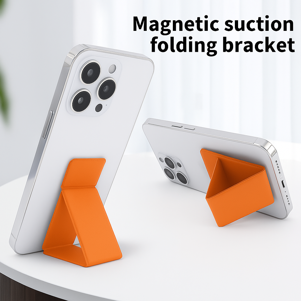 MAGNET-X Slim Magnetic Folding Phone Stand - Orange