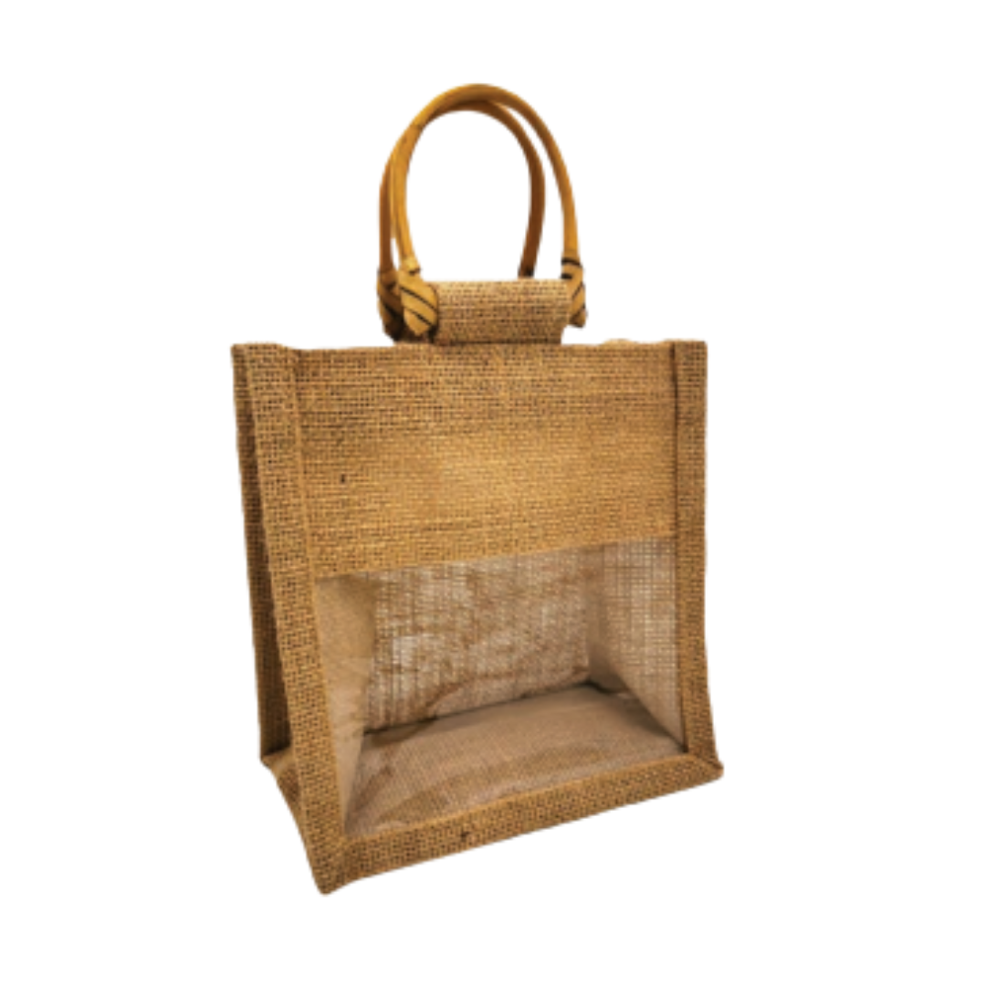 Small Jute with Window (SJ-W) Natural