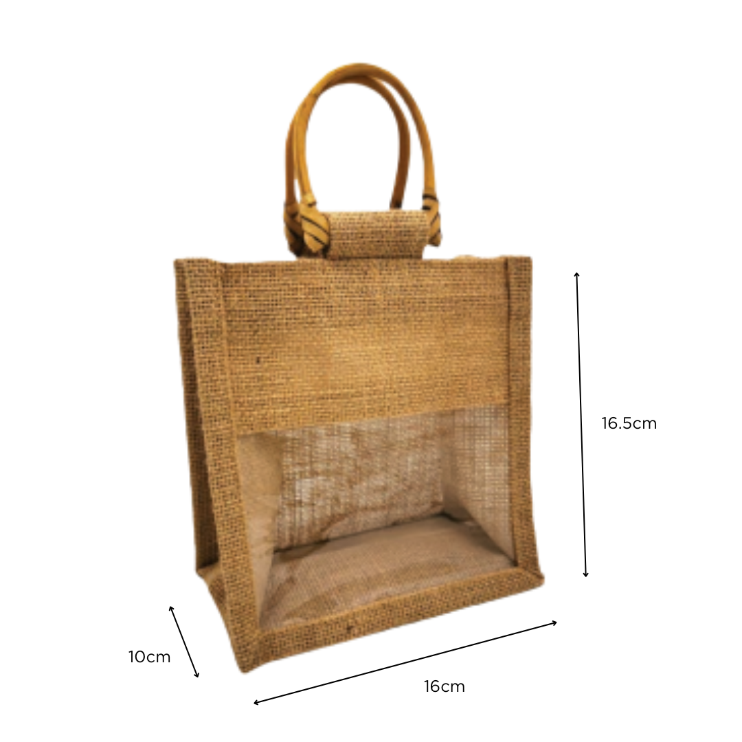 Small Jute with Window (SJ-W) Natural