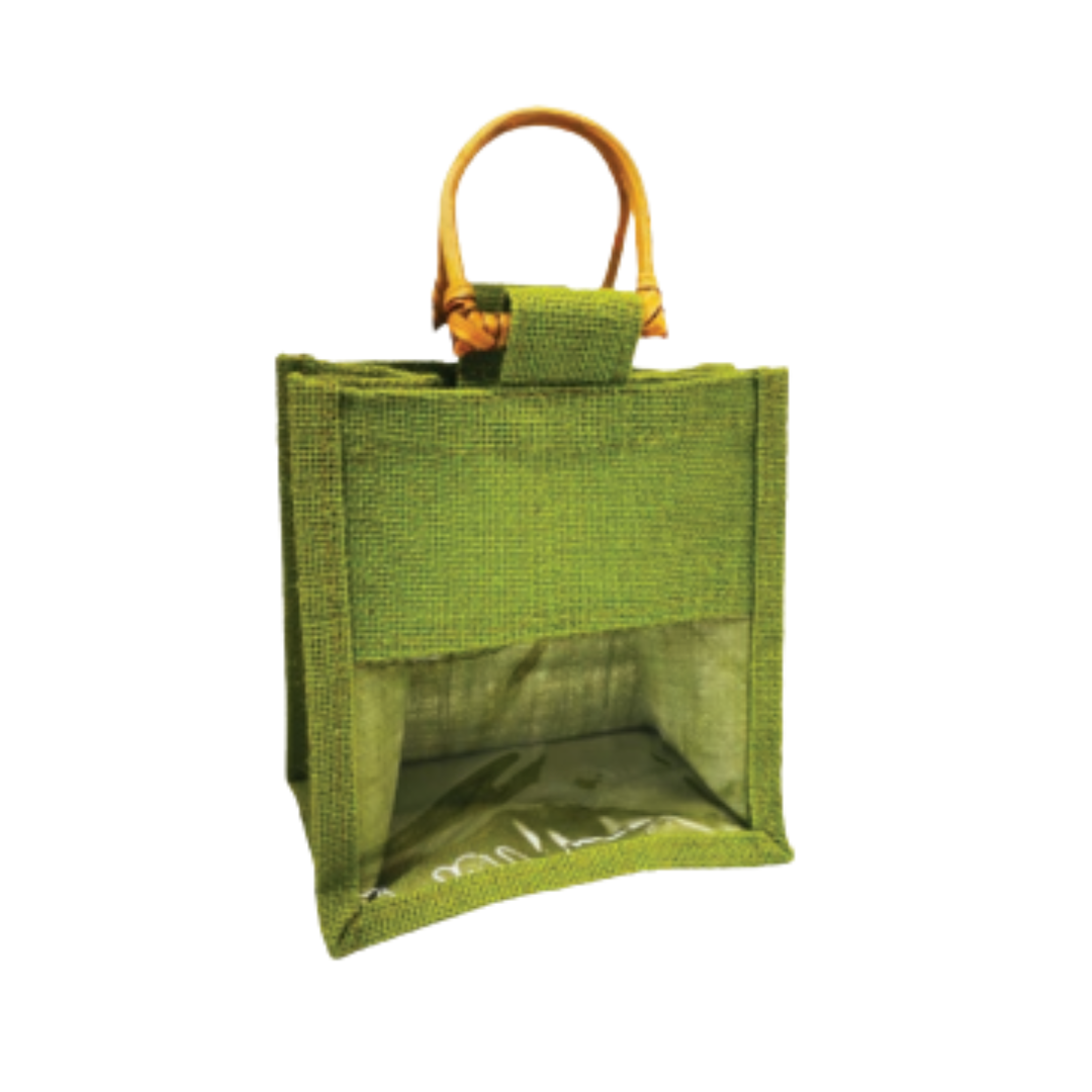 Small Jute with Window (SJ-W) Olive Green