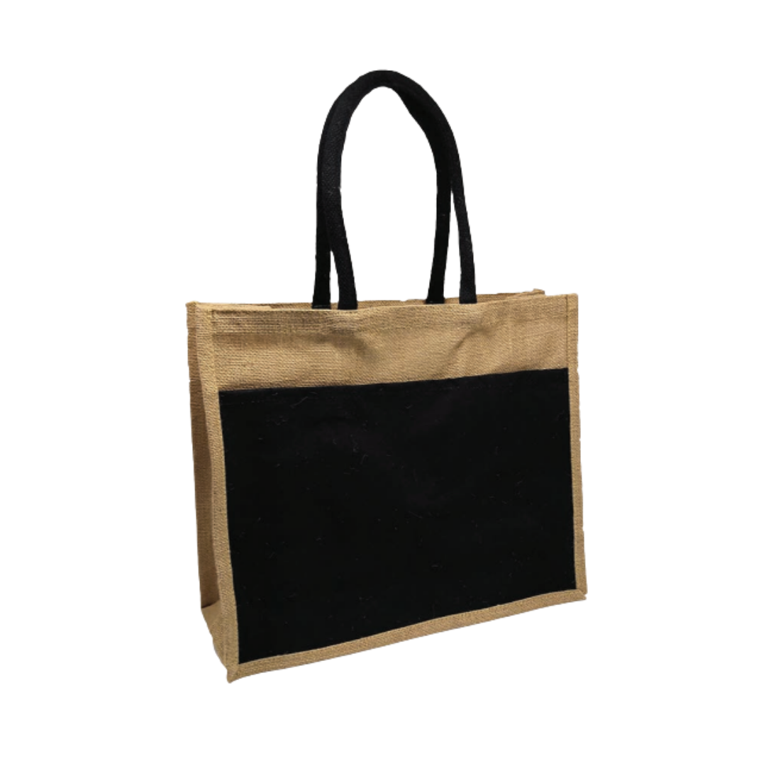 Jute Big with Black Pocket (JBP-B) Bag