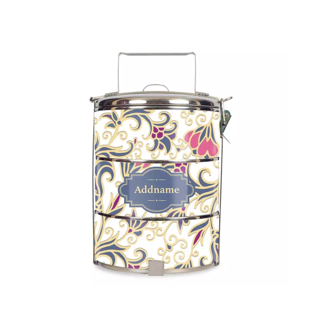 Batik Design Standard Medium 14cm Tiffin Carrier Kalamkari Batik