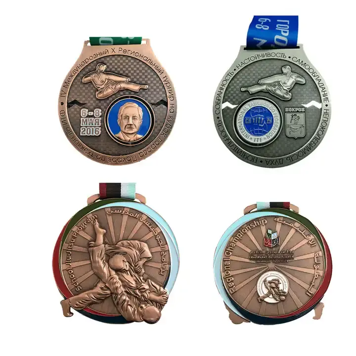 Custom Sports Medals – Zinc Alloy Gold, Silver & Bronze (Irregular Shape)
