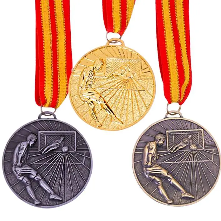 Custom Sports Medals – Zinc Alloy Gold, Silver & Bronze (Irregular Shape)