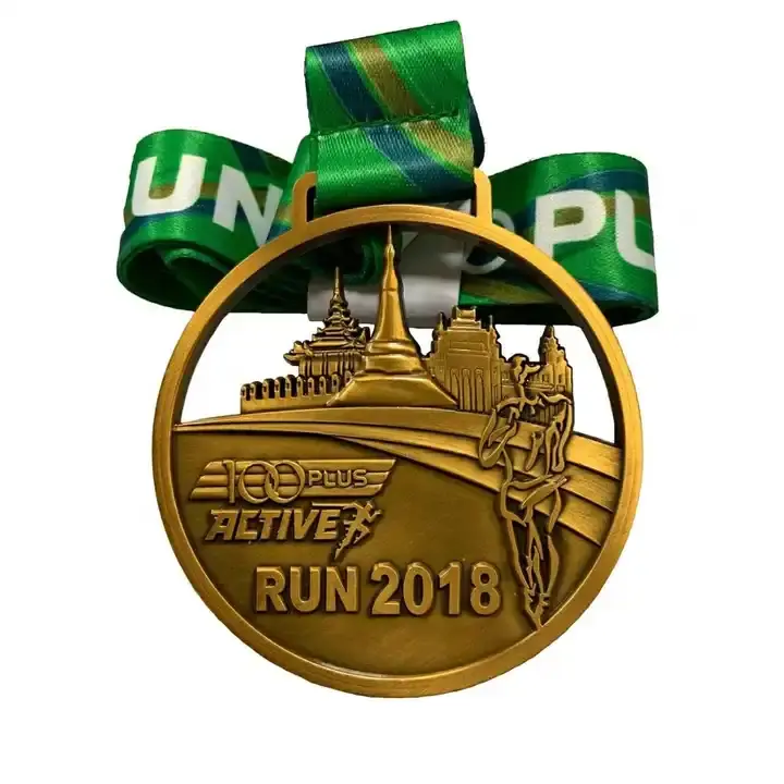 Custom Sports Medals – Zinc Alloy Gold, Silver & Bronze (Irregular Shape)
