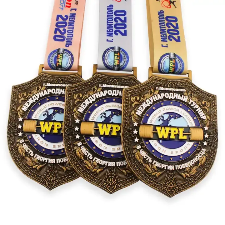Custom Sports Medals – Zinc Alloy Gold, Silver & Bronze (Irregular Shape)