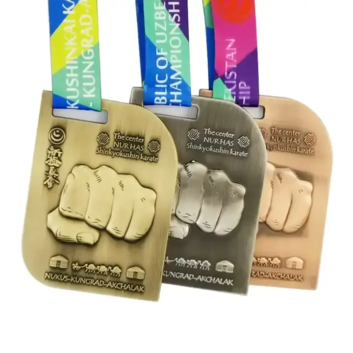 Custom Sports Medals – Zinc Alloy Gold, Silver & Bronze (Irregular Shape)
