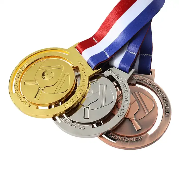Custom Sports Medals – Zinc Alloy Gold, Silver & Bronze (Irregular Shape)