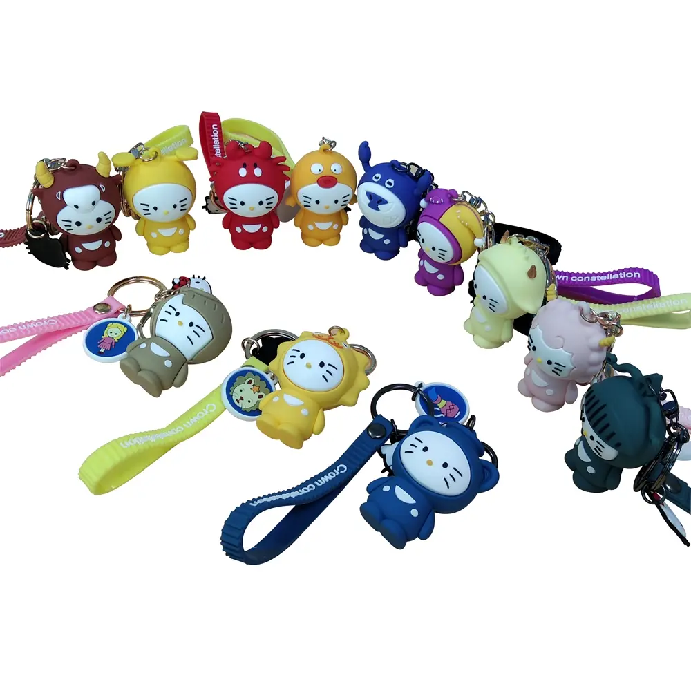Custom 3D 2D Soft PVC Keychain