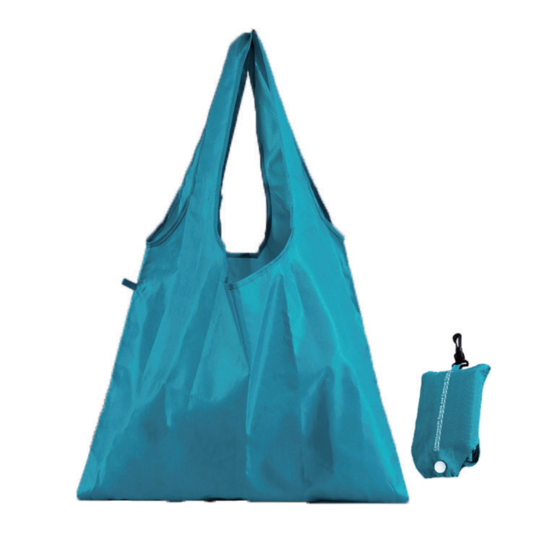 Custom Folding Polyester Shopping Bag – Lightweight, Eco-Friendly & Travel-Ready
