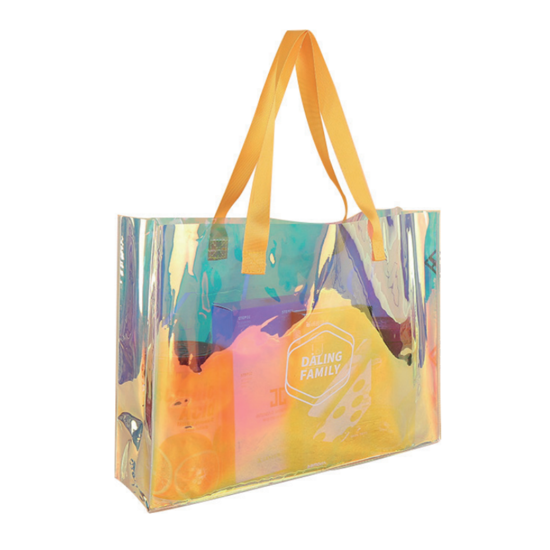 Custom PVC Shopping Bag – Neon, Waterproof & Eye-Catching