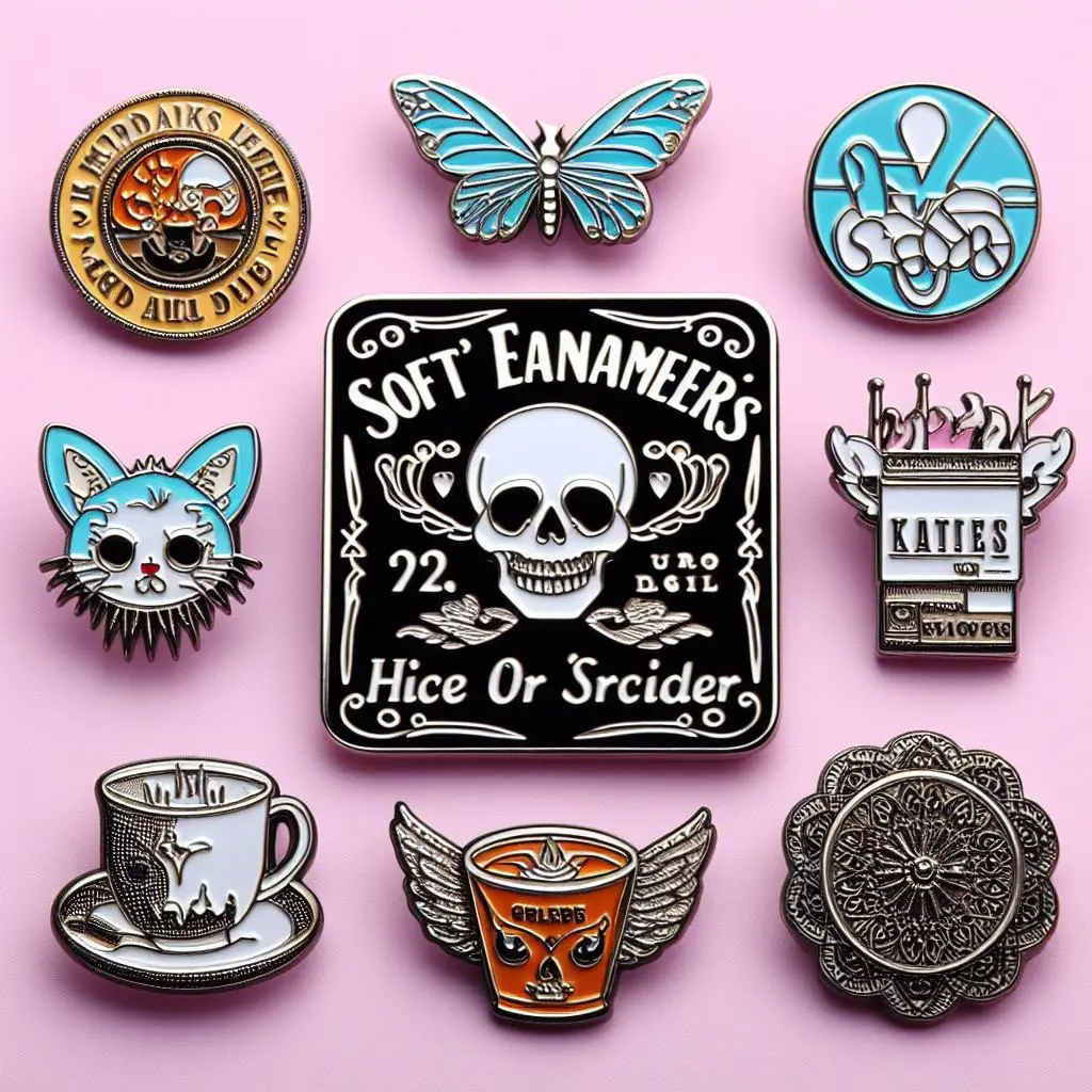 Custom Hard & Soft Enamel Pins – Bold, Durable, Brandable