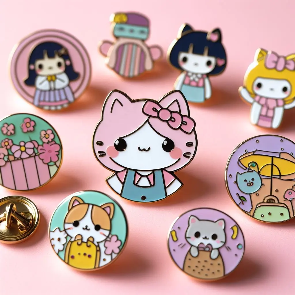 Custom Hard & Soft Enamel Pins – Bold, Durable, Brandable