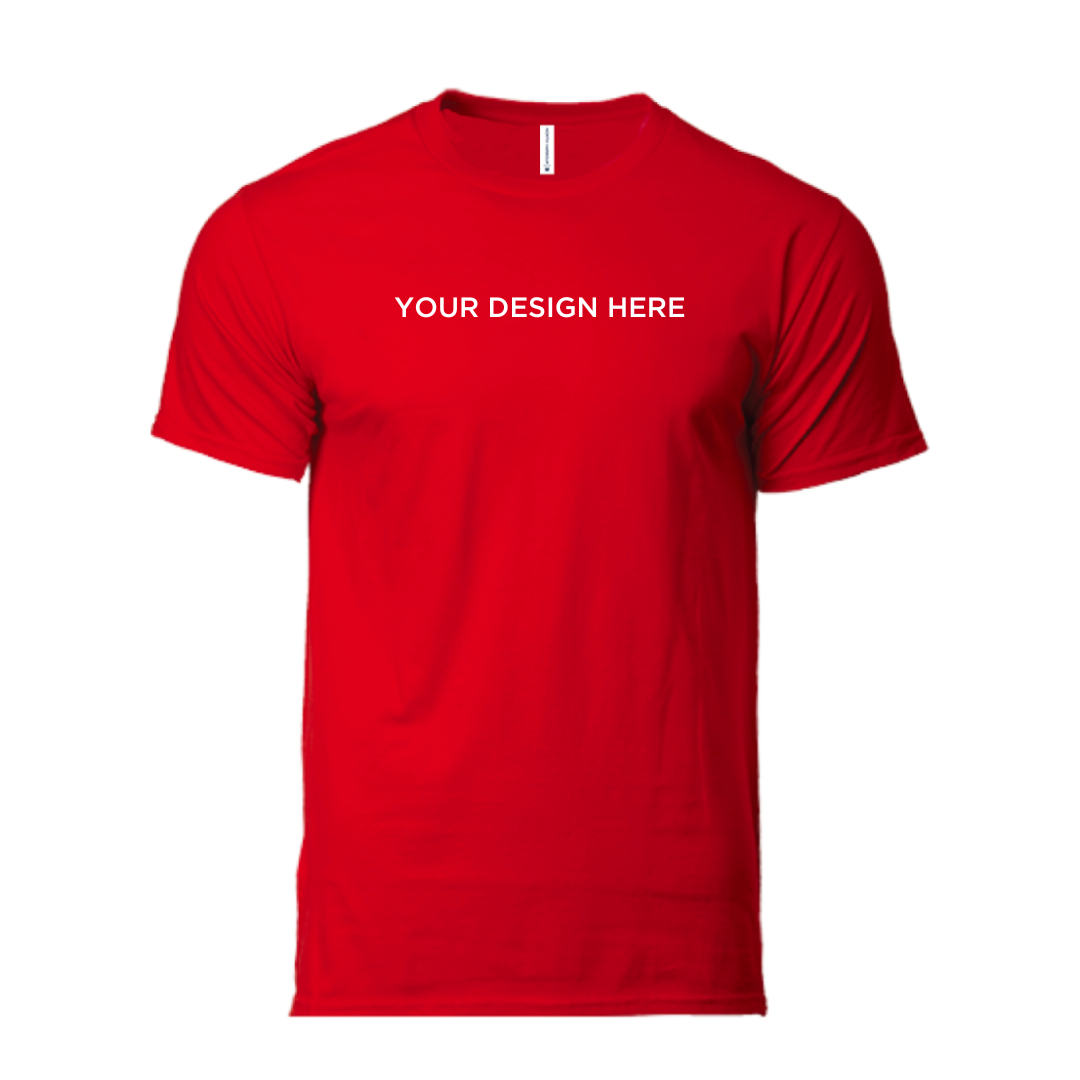 Soft Touch Round Neck Tee Red