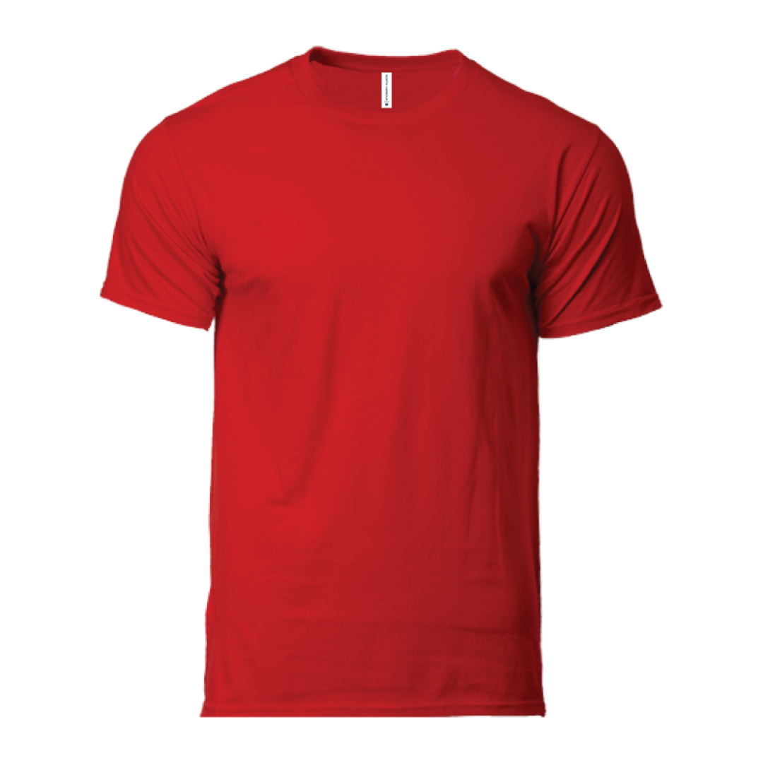 Soft Touch Round Neck Tee Red