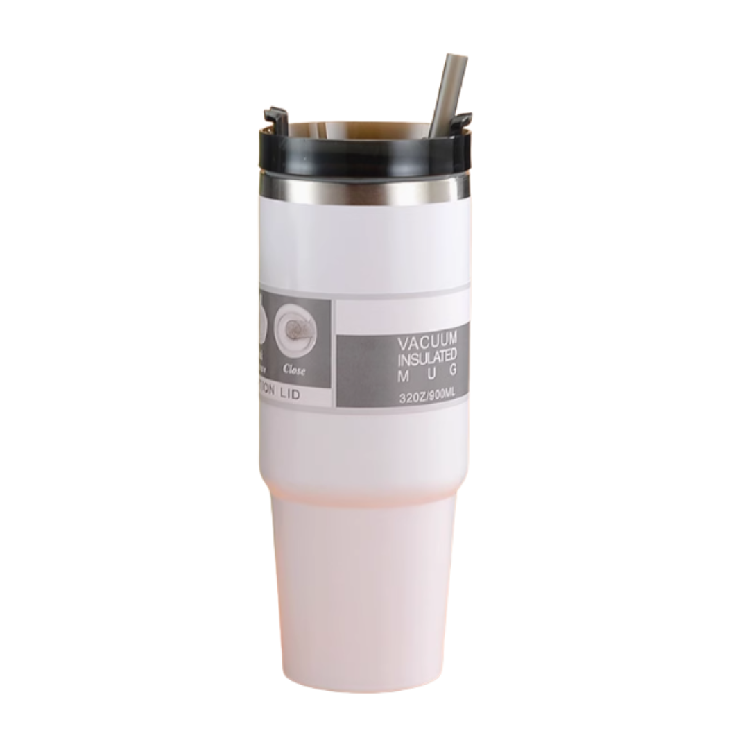Stainless Steel Tumbler Cup (890ml) - White