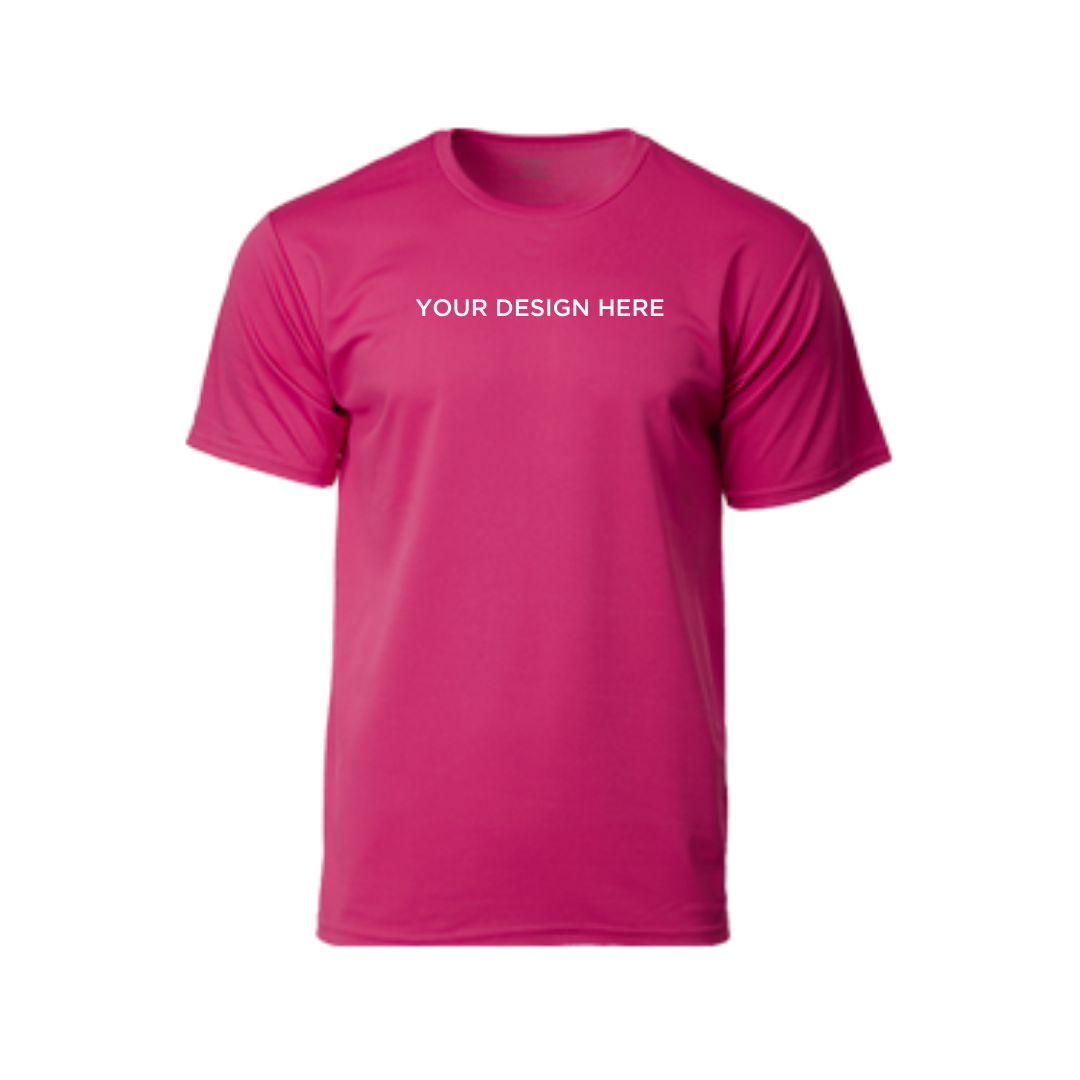 Performance Round Neck Dry Pique Tshirt Heliconia