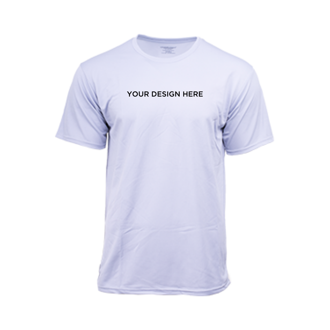 Performance Round Neck Dry Pique Tshirt Ice Grey