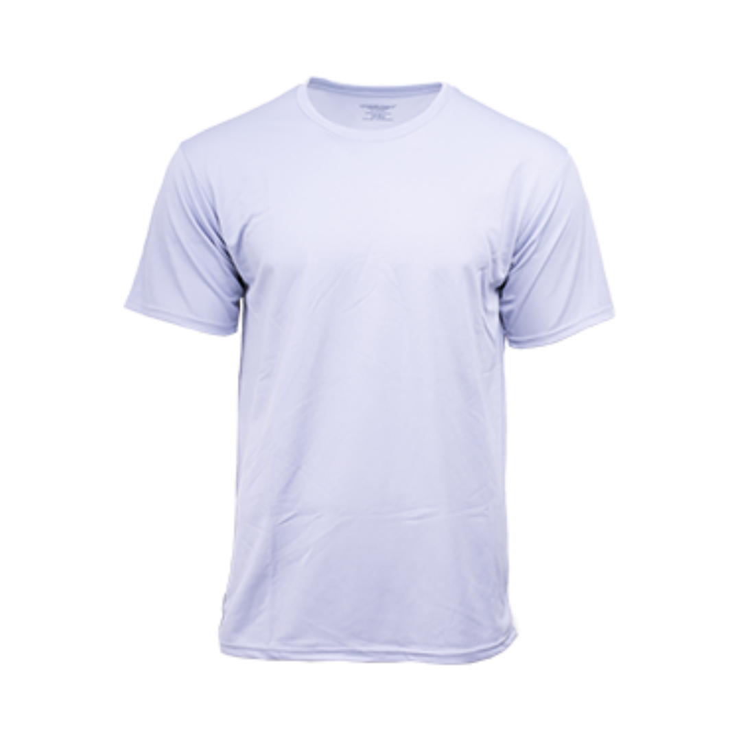 Performance Round Neck Dry Pique Tshirt Ice Grey