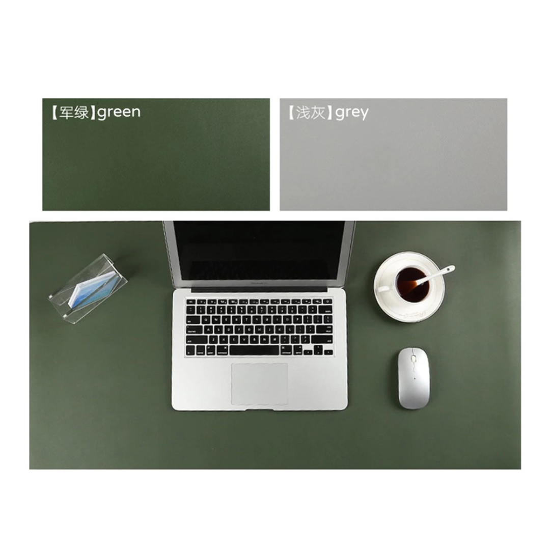 Premium Double Sided Mouse Pad - 70cm x35cm - Green Grey